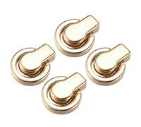 sourcing map Bola Perno Remache, 4uds Remache Perno Tornillo Bola Puesto Cabeza Botones con D Anillo para Monedero Cadena Conector Bricolaje Arte Cuero Artesanía, Dorado Tono