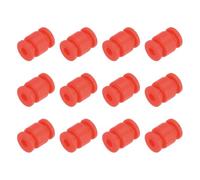 sourcing map Bolas de goma amortiguadoras antivibración M3 x 13 mm para montaje de cámara cardán FPV cuadricóptero RC, rojo/paquete de 12