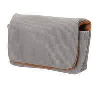 sourcing map Bolsa de almacenamiento para cámara digital, material de fibra, multiusos, pequeña bolsa portátil para viaje, Gray, 6 x 4 x 1.3 Inch, moderno