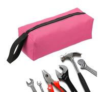 sourcing map Bolsa de herramientas con cremallera de 10.2 x 4 x 3.3 pulgadas, color rosa, 10.2 x 4 x 3.3 pulgadas, rosa