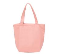 sourcing map Bolsa de lona con cierre de cremallera, bolsa de compras con asas, bonitos bolsos para regalos de cumpleaños, Pink