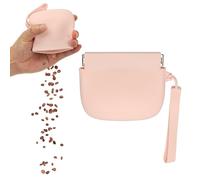 sourcing map Bolsa de silicona para golosinas para perros, cierre automático, tamaño de bolsillo, bolsa portátil para caminar para perros y gatos de 4 x 3 pulgadas (rosa claro, 1 unidad), diseñada