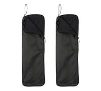 sourcing map Bolsa para paraguas húmedos, funda de tela Oxford con interior de microfibra, impermeable, portátil, compacta, para paraguas plegables de viaje, Black, 15.7", Clásico