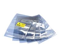sourcing map Bolsas antiestáticas, bolsa de blindaje, 50 unidades, 8 x 12 cm, resellables con etiquetas para disco duro HDD SSD