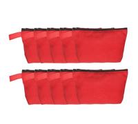 sourcing map Bolsas de cosméticos de viaje a granel lisas con cremallera, bolsas en blanco para manualidades, bolsa de lápices para mujeres y adolescentes, Red