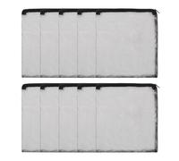 sourcing map Bolsas de filtro de acuario, bolsa de malla fina con cremallera, reutilizable, versátil, 12 x 10 pulgadas, (negro, 10 unidades), diseñada para peceras, acuarios, estanques, carbón