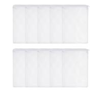 sourcing map Bolsas de filtro de acuario, bolsa de malla fina con cremallera, reutilizable, versátil, 12 x 8 pulgadas, (blanco, 10 unidades), diseñada para peceras, acuarios, estanques, carbón