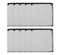 sourcing map Bolsas de filtro de acuario, bolsa de malla fina con cremallera, reutilizable, versátil, 12 x 10.2 pulgadas, (negro, 10 unidades), diseñada para peceras, acuarios, estanques, carbón