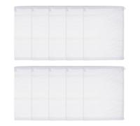 sourcing map Bolsas de filtro de acuario, bolsa de malla fina con cremallera, reutilizable, versátil, 16 x 12 pulgadas, (blanco, 10 unidades), diseñada para peceras, acuarios, estanques, carbón