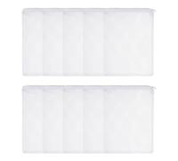 sourcing map Bolsas de filtro de acuario, bolsa de malla fina con cremallera, reutilizable, versátil, 9 x 6 pulgadas, (blanco, 10 unidades), diseñada para peceras, acuarios, estanques, carbón activado