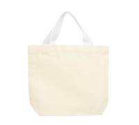 sourcing map Bolsas de lona para compras con asas, bonitas bolsas para regalos de cumpleaños, manualidades, White, 13.4"x10.3"