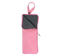sourcing map Bolsas para paraguas húmedos de viaje de 4.7 x 11.4 pulgadas, funda portátil de almacenamiento para paraguas plegables compactos para viajes a casa al aire libre, color rosa