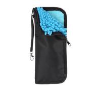 sourcing map Bolsas para paraguas húmedos de viaje de 4.9 x 11 pulgadas, funda portátil de almacenamiento para paraguas plegables compactos, viajes a casa al aire libre, negro/azul cielo