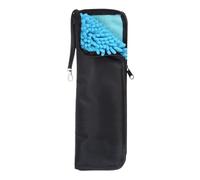 sourcing map Bolsas para paraguas húmedos de viaje de 4.9 x 15 pulgadas, funda portátil de almacenamiento para paraguas plegables compactos, viajes a casa al aire libre, negro/azul cielo