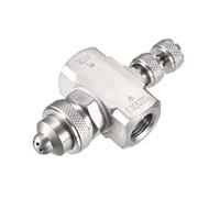 sourcing map Boquillas de atomización de aire, Boquillas de pulverización de gran angular de vapor de baja presión de 1/4 BSPT