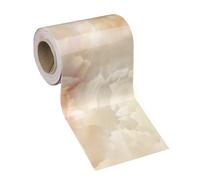 sourcing map Borde de papel pintado de grano de madera, 3 pulgadas x 16.4 pies, PVC, autoadhesivo, marco texturizado, impermeable, papel tapiz decorativo para pared, para suelo, puerta, mesa