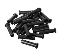 sourcing map Bota de Cordón de Goma para Alivio de Tensión 25uds, Protector Cable Manga Manguera, 33mm de Largo Negro