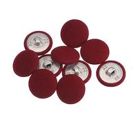 sourcing map Botón Cubierto de Tela de 32L 10uds, Botones de Costura de 20mm con Vástago Metálico Redondo para Trajes Vestido Blusas, Caramelo