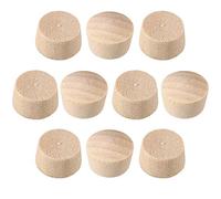sourcing map Botón Madera Tapones Superiores 7/16 pulgadas Madera Maciza Cerezo Muebles Tapones 9/25 Pulgadas Altura 200 pcs