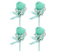 sourcing map Boutonnieres - Boutonnieres de boda con pin y clip para boda, fiesta, ceremonia, aniversario, cena formal, color azul cielo