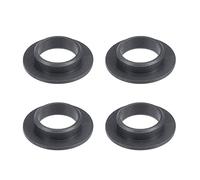 sourcing map Brida Manga Rodamientos 10mm Interior Diámetro 12mm OD 4mm Longitud POM Envuelto Aceite Sin Bujes Negro 4uds