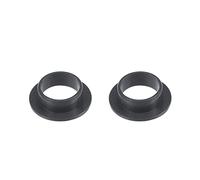 sourcing map Brida Manga Rodamientos 12mm Interior Diámetro 14mm OD 6mm Longitud POM Envuelto Aceite Sin Bujes Negro 2uds