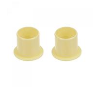 sourcing map Brida Manga Rodamientos 15mm Interior Diámetro 17mm OD 20mm Longitud POM Envuelto Aceite Sin Bujes Amarillo 2uds