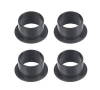 sourcing map Brida Manga Rodamientos 16mm Interior Diámetro 18mm OD 12mm Longitud POM Envuelto Aceite Sin Bujes Negro 4uds