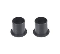 sourcing map Brida Manga Rodamientos 16mm Interior Diámetro 18mm OD 21mm Longitud POM Envuelto Aceite Sin Bujes Negro 2uds