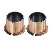 sourcing map Brida Manguito Rodamientos 30mm Diámetro x 34mm OD x 30mm Longitud x 42mm Brida Diámetro x 2mm Brida Grosor Envuelto Sin Aceite Bujes 2 Piezas