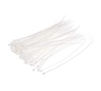 sourcing map Bridas para Cables, 200mm x 2mm Bridas de Nailon, Bridas Cables Autoblocantes, Blanca 150 Piezas
