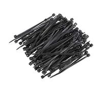 sourcing map Bridas para Cables, 60mm x 1,8mm Bridas de Nailon, Bridas Cables Autoblocantes, Negra 300 Piezas