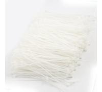 sourcing map Bridas para Cables, 75mm x 2mm Bridas de Plástico, Bridas Cables Autoblocantes, Blanca 1000 Piezas