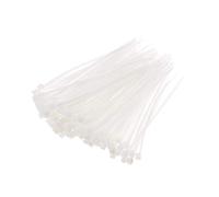 sourcing map Bridas para Cables, 80mm x 1,8mm Bridas de Nailon, Bridas Cables Autoblocantes, Blanca 300 Piezas