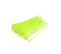 sourcing map Bridas para cables de 100 mm x 2,5 mm, autobloqueante, de nailon, verde fluorescente, 300 unidades