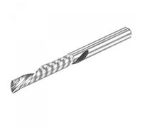 sourcing map broc* CNC fres* Punta, 4mm Vástago 4mm x 22mm Izquierda Mano Carburo Individual Flauta Espiral Recorte fres*do Cortador para Tallado Acrílico PVC MDF Madera