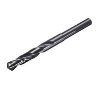 sourcing map Broca de 13,5 mm, vástago reducido de 12 mm, cobalto M35, acero de alta velocidad, superficie de nitruración negra, taladro de 118° para aleación de acero, hierro fundido, materiales de
