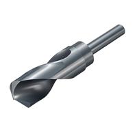 sourcing map Broca de 30,5 mm, vástago reducido de 1,27 cm, M2, acero de alta velocidad, nitruro, negro, brocas de 135° para metal duro, acero inoxidable, profesional