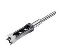 sourcing map Broca de agujero cuadrado de 25 mm (1 pulgada) de acero de alta velocidad para carpintería, carpintería, máquina de espiga de mortaja