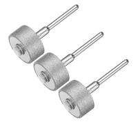 sourcing map Broca de diamante para moler de 1/8 pulgadas, grano 320, 18 mm de diámetro, cilíndrica, puntas montadas en diamante, para tallar, pulir, joyería de jade, piedra ámbar, cristal de cera de