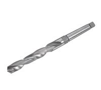 sourcing map Broca helicoidal de acero de alta velocidad de 20 mm con vástago cónico morse MT2, longitud total de 240 mm