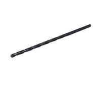 sourcing map Broca helicoidal HSS negro de perforación de 8 mm de diámetro de 250mm de longitud de vástago redondo recto