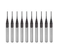sourcing map Brocas de Enrutador CNC Molino Extremo 0,8x6mm, Vástago 1/8", Brocas Grabado de Carburo Recubierta Película Diamante, Fresas de Mano Derecho para PCB Fibra Plástico Madera, 10uds