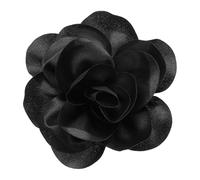 sourcing map Broche de flor de rosa, pin de solapa hecho a mano de tela de satén, 6.3 Inch, Seda, No es una piedra preciosa