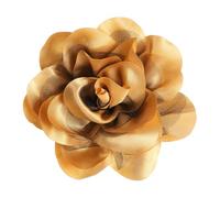 sourcing map Broche de flores de rosa, hecho a mano, tela de satén, broche de solapa, broche de flores, elegante clip floral para el pelo para mujer, boda, fiesta, baile, banquete, 4.3 Inch, Seda, No