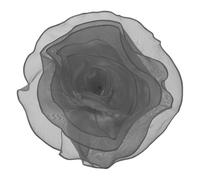 sourcing map Broche grande de flores de tela de satén de 10 pulgadas para mujer, broche de organza elegante con flores florales para boda, baile, fiesta, ropa, vestido, sombrero, accesorios, gris