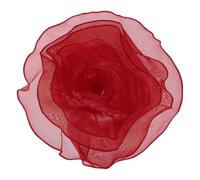 sourcing map Broche grande de flores de tela de satén de 10 pulgadas para mujer, broche de organza elegante con flores florales para boda, baile, fiesta, ropa, vestido, sombrero, accesorios, color