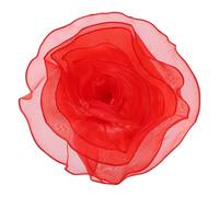 sourcing map Broche grande de flores de tela de satén de 10 pulgadas para mujer, broche de organza elegante con flores florales para boda, baile, fiesta, ropa, vestido, sombrero, accesorios, color