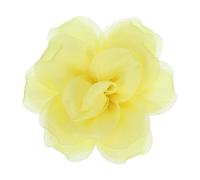 sourcing map Broche grande de flores de tela de satén para mujer, de organza, elegante, floral, para boda, baile, fiesta, ropa, vestido, sombrero, accesorios, Grande, Poliéster