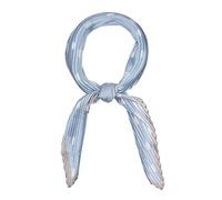 sourcing map Bufanda 50s Plisada Cuello Rombo Mano Pañuelo Lunares Pañuelo Pelo Envolturas Venda Para Mujer Azul Claro 102x45cm / 40x18 pulgadas (LxW)